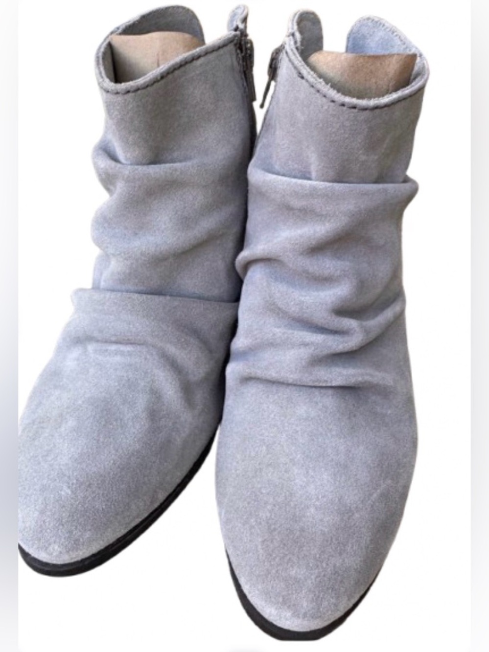 Diba Light Gray Suede Slouch Ankle Boots- NEVER WORN/BRAND NEW!